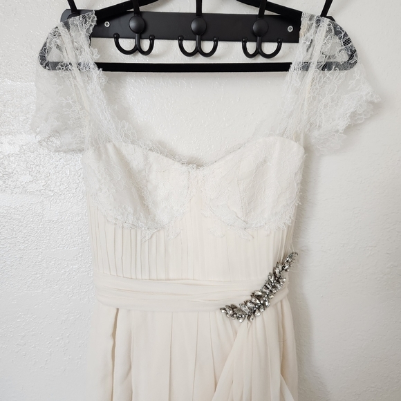 CUSTOM Wedding Gown 2 Whimsical Lace Applicae Flowy - Picture 4 of 16